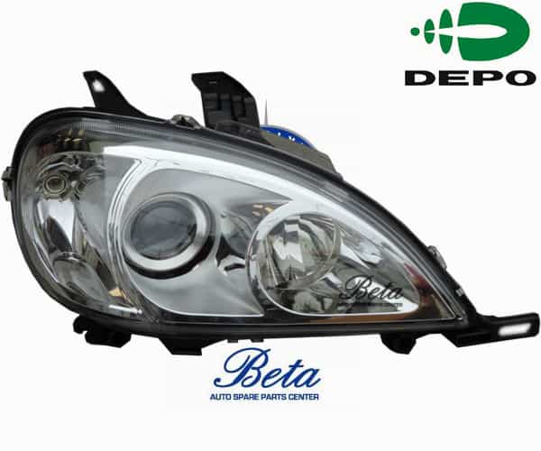 Right Side Headlamp with Motor for Mercedes ML-Class W163 1997-2004 models, Part Number 1638204661 Right Side Headlamp with Motor for Mercedes ML-Class W163 1997-2004 models, Part Number 1638204661